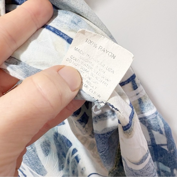 Jams World 60 Year Anniversary Kimono Jacket One Size Blue Abstract Art Hawaiian - Picture 9 of 14